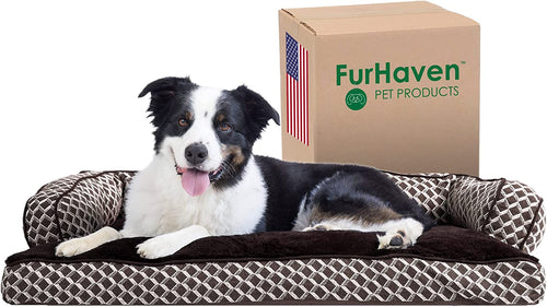 Cama para Perros Estilo Sofá — Cojín con Reposabrazos, Lavable