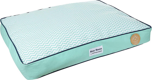 Cama de Diseño Jonathan Adler — Cojín Chevron Teal, Talla L