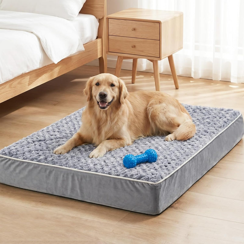 Cama para Perros Grandes Ortopédica XL — Espuma Impermeable, Lavable