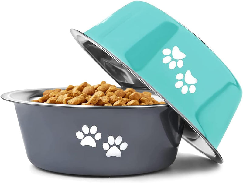 Boles de Acero Inoxidable para Perros — Pack de 2, Elevados