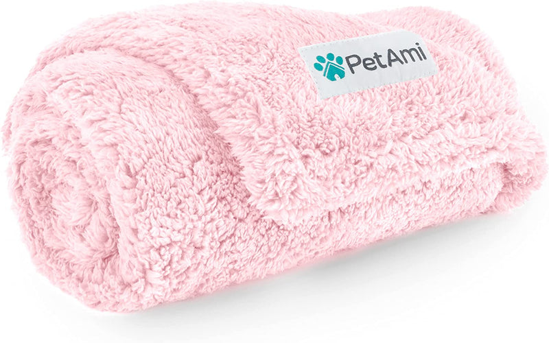 Manta Sherpa Impermeable para Perros — Rosa, Talla S
