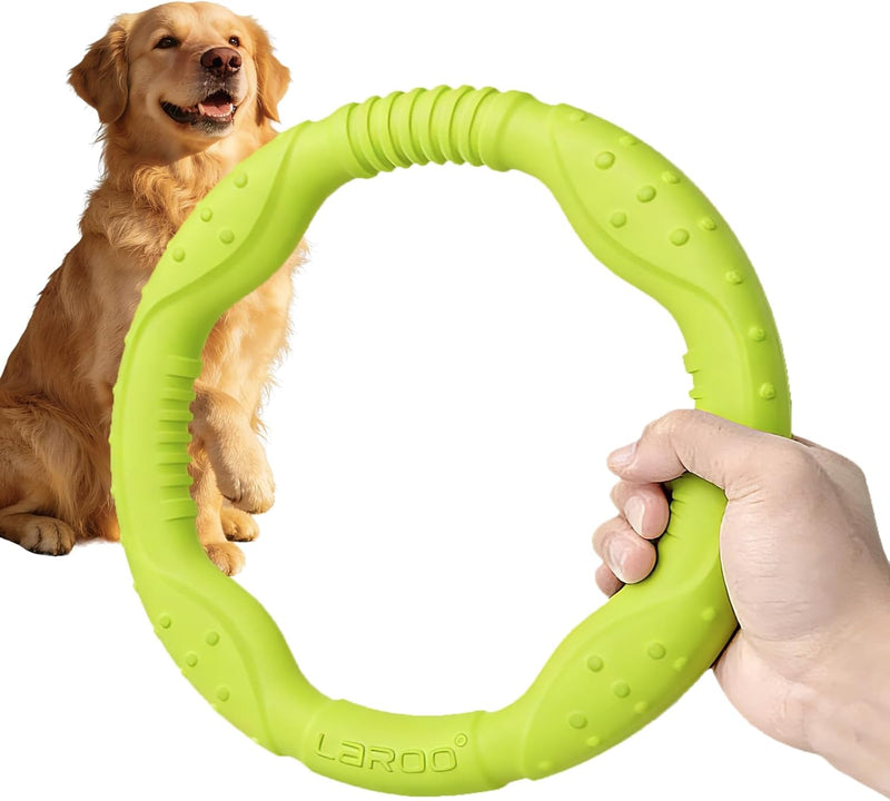 Frisbee para Perros Flotante — Disco Blando, Apto Agua, 30cm Verde