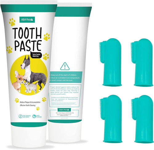 Kit Dental para Perros y Gatos — Cepillo Dedal y Pasta Dental, Talla S
