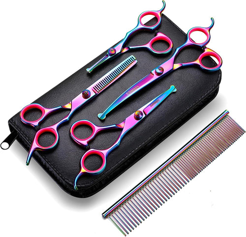 Set de Tijeras de Aseo 6 en 1 — Acero Inoxidable Profesional