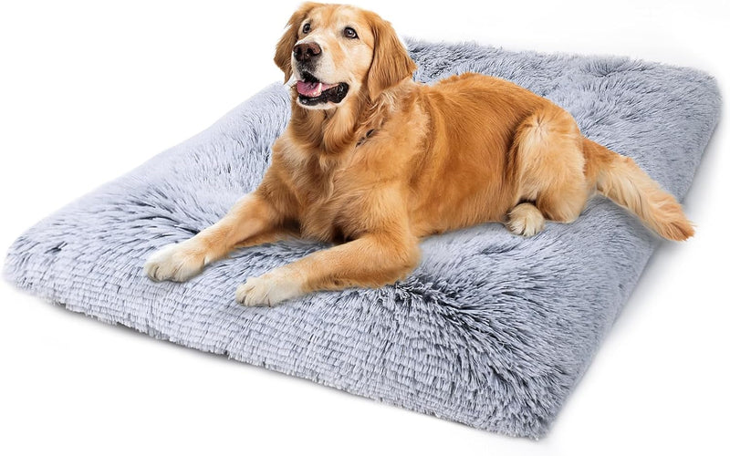 Cama para Perros Grandes Colchoneta XL — Suave, Gris, 104x68cm, Lavable